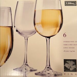 (6) Libbey “VINA” Oversized Wine 🍷 Goblets, 18.5 oz.